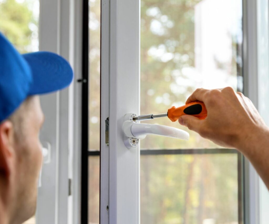 installation baie vitrée